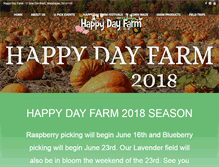 Tablet Screenshot of happydayfarmnj.com